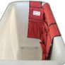 TENM418 - Apron, bucket, canvas, red,
