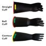 NG418CRB-10H - Gloves, rubber, red black,
