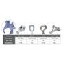 SPP-1-YC - Ball clevis, "Y" fitting,